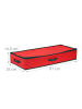 relaxdays Geschenkpapier Aufbewahrungsbox in Rot/ Schwarz - (H)14,5 x (B)81 x (T)35 cm