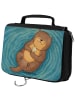 Mr. & Mrs. Panda Waschtasche Otter Muschel Design ohne Spruch in Weiß