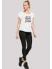 F4NT4STIC T-Shirt Vintage Pin Up Bäckerin in weiß