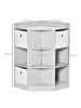 HOMCOM Kinderregal in Grau 57,4L x 57,4B x 94H cm