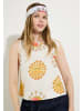 More & More kurzes Blusentop, Sonne & Mond in jungle print