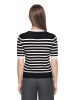 Betty Barclay Feinstrickpullover kurzarm in Patch Black/Beige