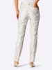 creation L 5-Pocket-Jeans in ecru-rosé-bedruckt