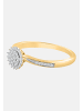 Diamant Exquis Ring aus 375 Gelbgold mit Diamant