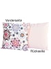 JACK 2er Set Motiv Outdoor Kissenhülle Kissenbezug 45x45cm in Mandala Rosa