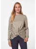 MADELEINE Sweatshirt mit Knoten-Drapierung in dunkelsahara