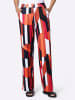 Heine Jersey-Hose in orange-marine-bedruckt