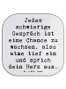 Mr. & Mrs. Panda Untersetzer Spruch Ein schwieriges Gespräch füh... in Weiß