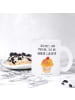 Mr. & Mrs. Panda Trinkglas Cupcake mit Spruch in Transparent