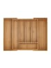 relaxdays Besteckkasten in Natur - (B)44,5 x (H)5 x (T)33,5 cm