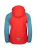 Trollkids Softshell Jacke Zip Off "Rondane" in Rot/Delphinblau