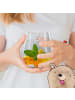 Mr. & Mrs. Panda Blümchentail Glas Narwal Gitarre mit Spruch in Transparent