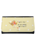Mr. & Mrs. Panda Damen Portemonnaie Rotkehlchen Federn mit Spruch in Gelb Pastell