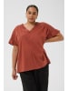 KAFFE curve Ärmellose Bluse KCvaleria Regular fit in Henna