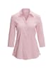 GOLDNER Kurzgröße:  Stretchbequeme Bluse mit Baumwolle in rosé