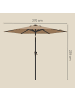 SONGMICS Sonnenschirm Sheld in Taupe - (H)239 x Ø270 cm