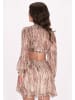 faina Damen Kleid in Braun Mehrfarbig