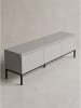 KADIMA DESIGN Lowboard rechteckig, foliertes MDF, 3 Schubladen, Modern