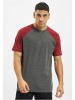 DEF T-Shirts in anthracite/burgundy