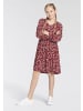 Delmao Jerseykleid in rot geblümt