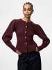 Pieces Strickjacke in Tawny Port