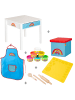 roba Play-Doh Kreativ-Tisch – mit Hocker, Knete & Zubehör aus Holz, ab 3