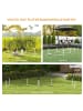 Pawhut Hunde Agility Set Weiß+Schwarz PE+ ABS