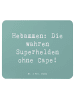 Mr. & Mrs. Panda Maus Pad Spruch Hebamme Superheld mit Spruch in Meeresbrise
