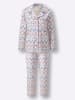 WITT WEIDEN Pyjama in ecru-hortensie-bedruckt