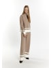DreiMaster Damen Strickpullover in Schlamm Wollweiss