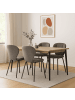 CALICOSY 2er-Set Stühle MAORI  in Anthrazitgrau - (W)50  x (H)48  x (L)48,5 cm