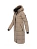 Marikoo Winterjacke Marikoo Zuraraa XVI Damen lange Winterjacke B989 in Taupe Grey