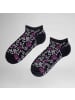 Hudson Sneakersocken Bud Blumenmuster in Black