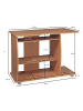 KADIMA DESIGN Laptoptisch Computertisch: 3D-Ecken, Stauraum, 90x50x71 cm, Rollen in Beige