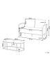 Beliani 2-tlg Gartensofa MONTEFALCO in Weiß/Schwarz