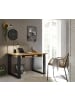 Furn.Design Schreibtisch Used Wood hell, anthrazit, Laptoptisch für Homeoffice und Büro