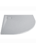 Beliani Duschwanne PARON in Grau - (W) 90 x (H) 3 x (L) 90 cm
