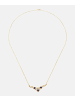Diamant L'éternel Halskette aus 375 Gelbgold mit Saphir Herz-Design