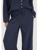Hessnatur Hessnatur Gewebe Hose Wide Leg aus reiner Bio-Baumwolle in dunkelblau