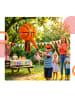 relaxdays 3-tlg. Pinata Set "Basketball" in Orange/ Schwarz - Ø25 cm
