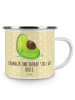 Mr. & Mrs. Panda Tasse Avocado Schwangerschaft mit Spruch in Gelb Pastell