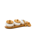 relaxdays Gewürzhalter Jiao in Natur/Weiß - (B)30,5 x (H)8,5 x (T)12 cm