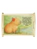 Mr. & Mrs. Panda Servier Tablett Capybara Blume Design mit Spruch in Weiß