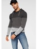 Bruno Banani Kapuzenpullover in anthrazit-gestreift
