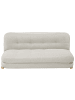 Beliani 2-Sitzer Sofa ESBJERG in Weiß/Braun - (W) 133 x (H) 61 x (L) 78 cm