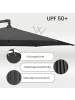 SONGMICS Sonnenschirm Sheld in Grau - (D)300 x (H)245 cm