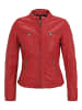 H.I.S Lederjacke mit Label-Patch in RED