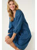 CULTURE Kleid CUlivie Relaxed fit in Dark Blue Wash
