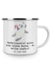 Mr. & Mrs. Panda Teetasse Handball Wurf mit Spruch in Weiß