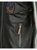 TOP GUN Lederjacke 31024850 in schwarz/grün